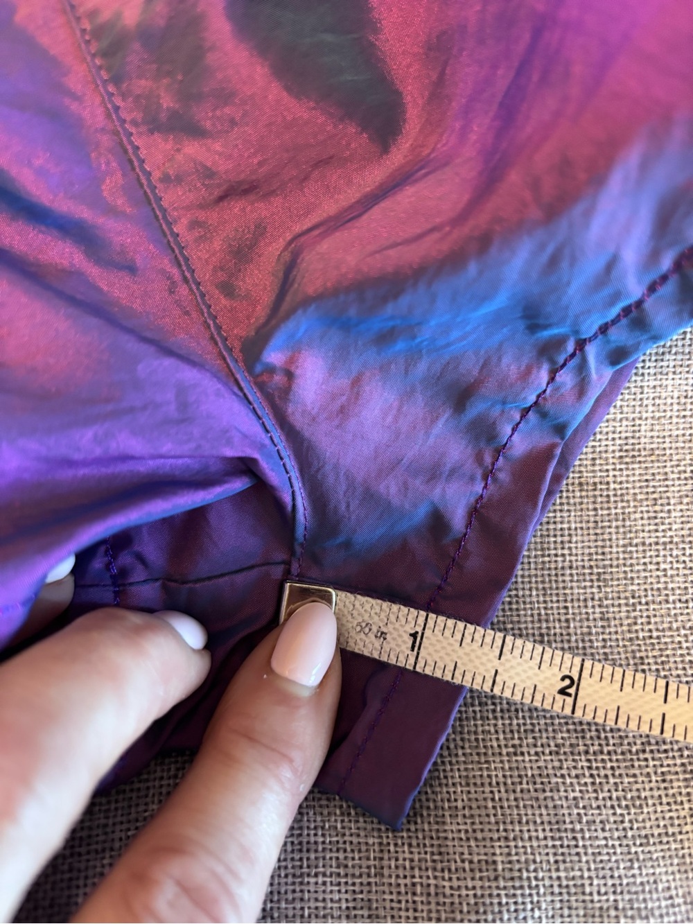 TNA Iridescent Purple Shorts, Sz M - Picture 11 of 11